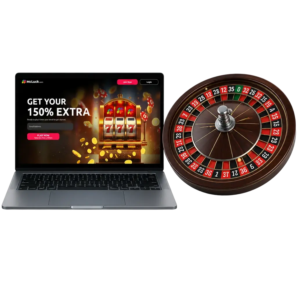 McLuck Casino homepage with online casino games