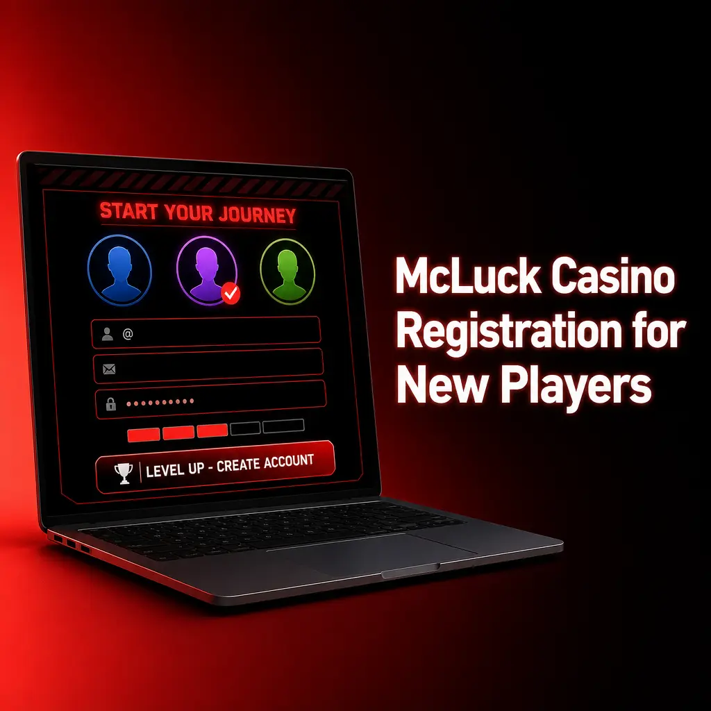 McLuck Casino registration screen for new players