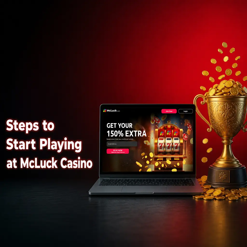 Player starting a session at McLuck Casino
